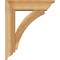 Ekena Millwork Thorton Traditional Rough Sawn Bracket w/ Offset Brace, Western Red Cedar, 6"W x 20"D x 24"H BKT0604X20X24THR01RWR - alternate 2